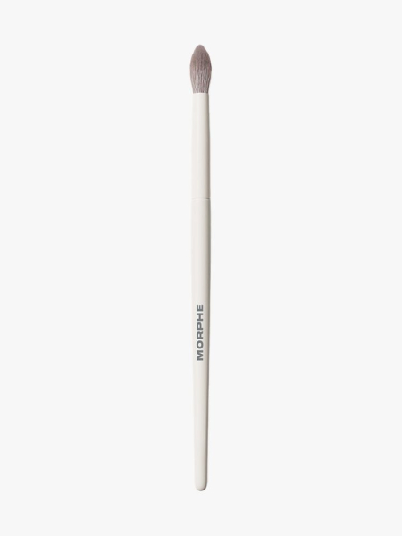 Morphe M331 Tapered Blender Eyeshadow Brush on light gray background