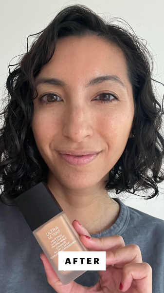 Deanna Pai after applying Chanel Ultra Le Teint Ultrawear Foundation