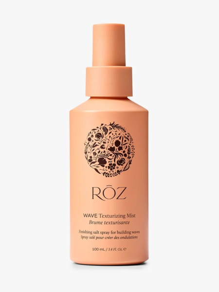 ROZ Wave Texturizing Mist in branded component on a light gray background